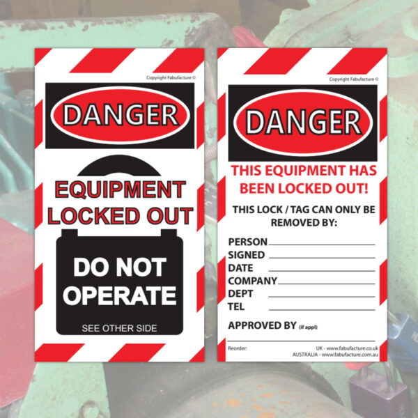 Lock Out Tag Out Tags - SKU 10758