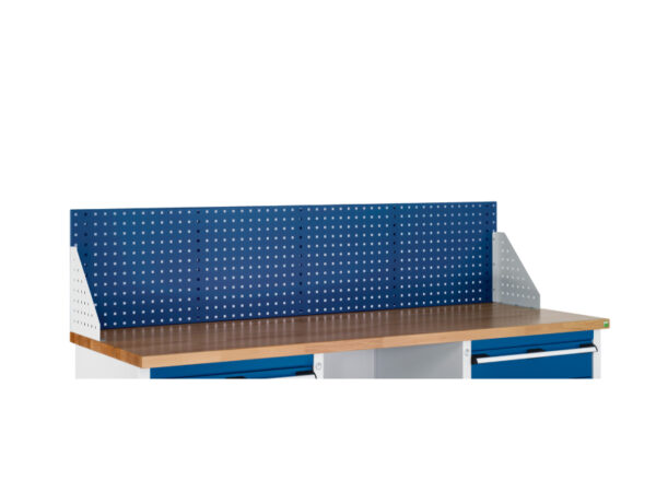 Bott Perfo Backpanel for 2M Wide Workbench - End Wing Plates. WxDxH: 1981X332X457mm Ral 7035/5010 _SKU-07002202.11V