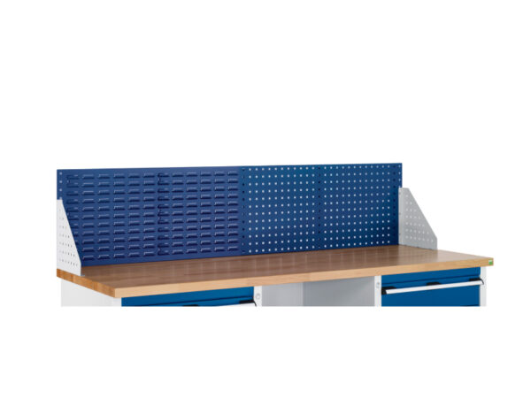 Louvre And Perfo Combination Panel for Workbench - WxDxH: 1981X332X457mm Ral 7035/5010 _SKU-07002206.11V