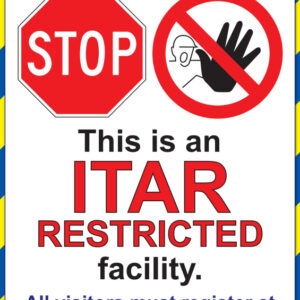 ITAR Facility Sign_SKU-10353