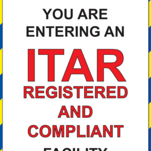 ITAR Regulations Area Signs_SKU-10366