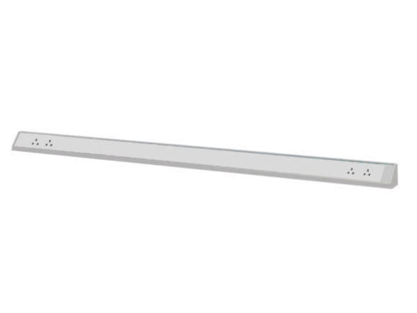 Workbench Power Strip - Service Duct with 4X U. K. Sockets. WxDxH: 2000X100X108mm White _SKU-11042236