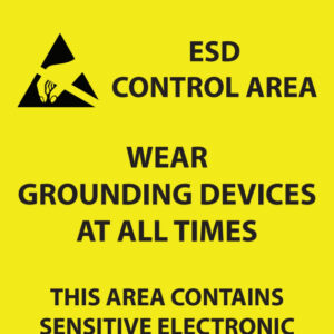 ESD Signs A3 (Set of 12) - SKU 111
