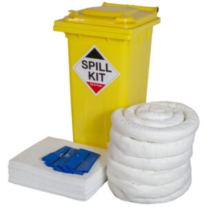 120 Litre Wheelie Bin Oil Spill Kit - SKU OSK120