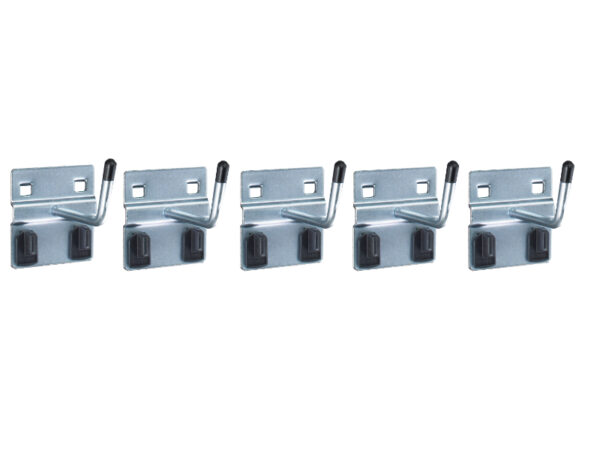 Tool Pegboard Perfo Extended Hook 75mm Dia 6mm - Perfo Extended Hook 75mm Dia 6mm (Pack of 5). WxDxH: 60X75X60mm Zinc Plated _SKU-14001121