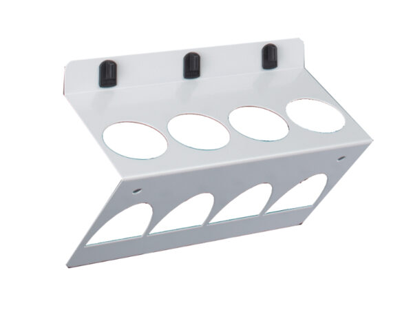 Tool Pegboard Perfo Tube / Can Holder 4X 50mm Dia - WxDxH: 225X100X165mm Ral 7035 _SKU-14021054.16V