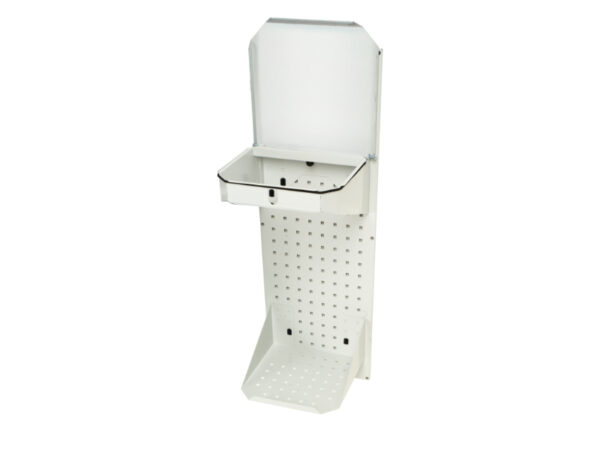 Bott Recycling Station - Panel with Bin Holders. Wxh: 350X990mm Ral 7035 _SKU-14030198