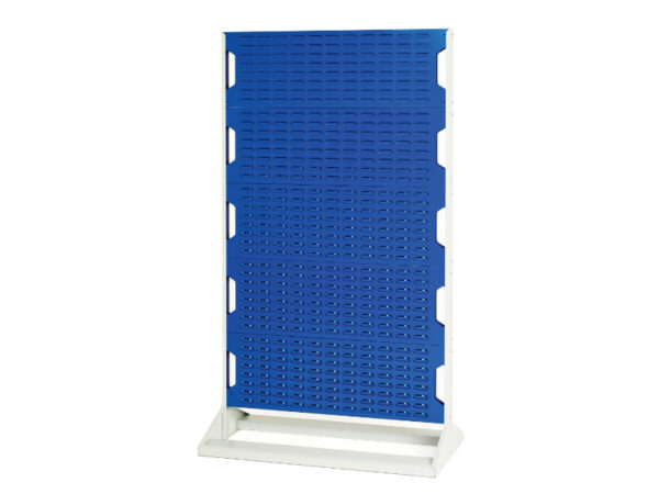 Bott Double Sided Parts Bin Stand - Louvre Panel Rack Double Sided with 10 Panels. WxDxH: 1000X550X1775mm Ral 7035/5010 _SKU-16917122.11V