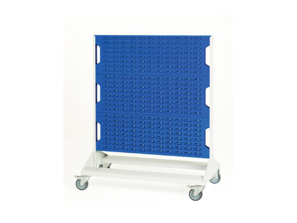 Louvre Panel Trolley Double Sided - 6 Panels. WxDxH: 1000X550X1250mm Ral 7035/5010 _SKU-16917170.11V