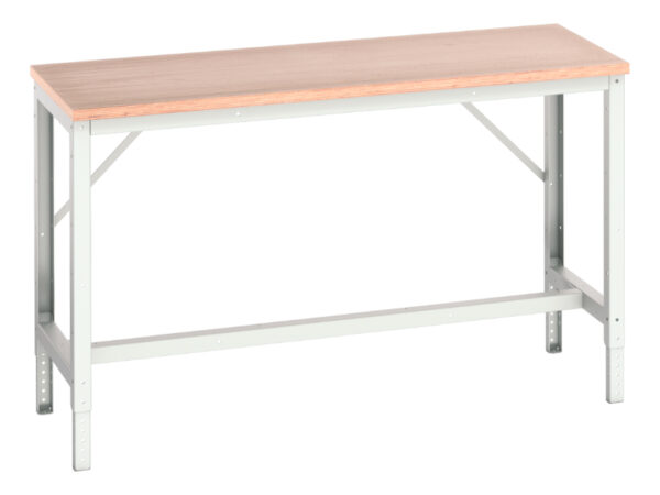 Adjustable Workbench - Verso Framework Bench with Multiplex Worktop. WxDxH: 1500X600X780-930mm Ral 7035 _SKU-16921504.16