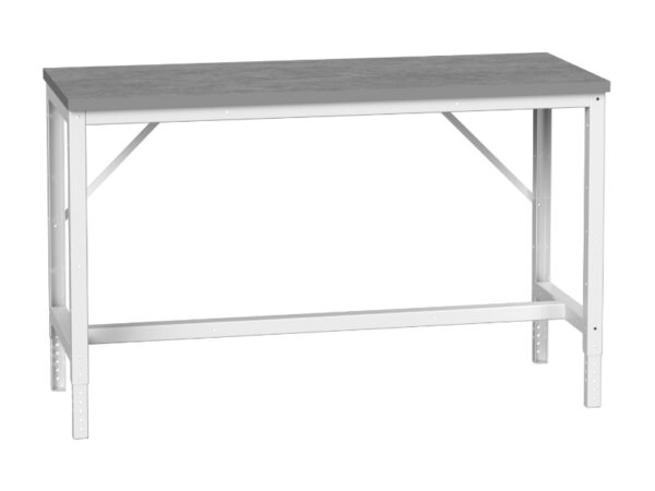 Electric Workbench Top - Verso Adj. Height Framework Bench with Esd Worktop. WxDxH: 1500X600X780-930mm Ral 7035 _SKU-16921520.16