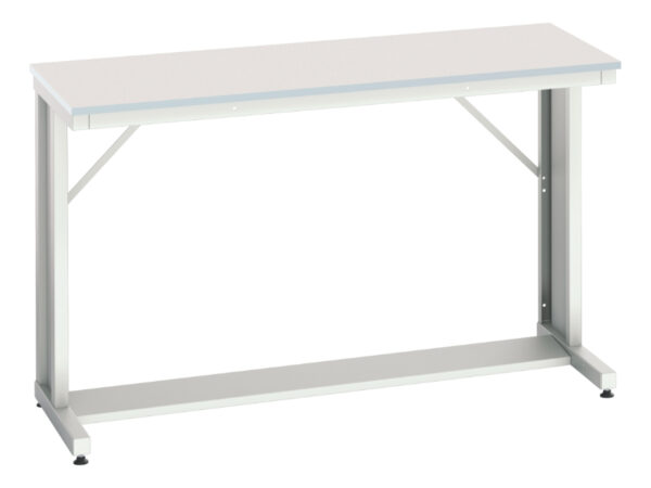 Bott Workbench with Mfc Top - Verso Cantilever Bench with Mfc Worktop. WxDxH: 1500X600X930mm Ral 7035 _SKU-16922307.16