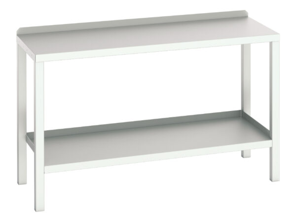 Workbench with Steel Worktop Surface - WxDxH: 1500X600X910mm Ral 7035 _SKU-16922506.16