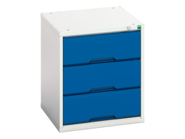 Bott Verso Storage Cabinet - Verso Drawer Storage Cabinet with 3 Drawers. WxDxH: 525X550X600mm Ral 7035/5010 _SKU-16925003.11