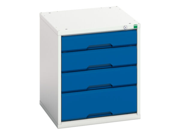 Bott Verso Drawer Storage Cabinet with 4 Drawers - Verso Drawer Storage Cabinet with 4 Drawers. WxDxH: 525X550X600mm Ral 7035/5010 _SKU-16925004.11