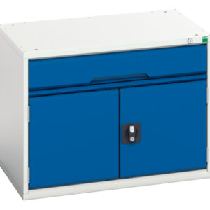 Bott Verso Drawer Door Storage Cabinet - with 1 Drawer / Cupboard Storage. WxDxH: 800X550X600mm Ral 7035/5010 _SKU-16925106.11