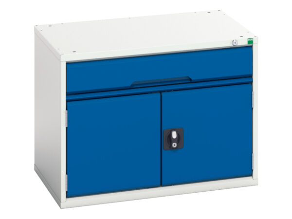 Bott Verso Drawer Door Storage Cabinet - with 1 Drawer / Cupboard Storage. WxDxH: 800X550X600mm Ral 7035/5010 _SKU-16925106.11