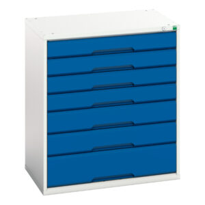 7 Drawer Workshop Metal Drawer Storage Cabinet - WxDxH: 800X550X900mm Ral 7035/5010 _SKU-16925129.11