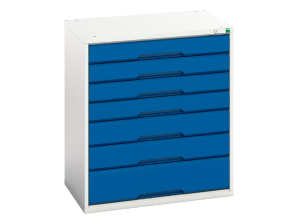 7 Drawer Workshop Metal Drawer Storage Cabinet - WxDxH: 800X550X900mm Ral 7035/5010 _SKU-16925129.11