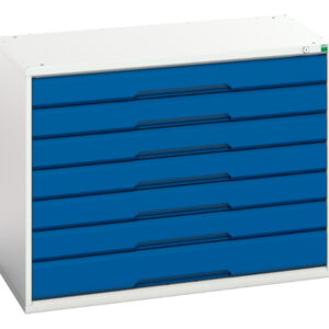 Verso Drawer Storage Cabinet with 7 Drawers. WxDxH: 1050X550X800mm Ral 7035/5010 _SKU-16925215.11
