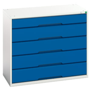 Verso Drawer Storage Cabinet with 5 Drawers. WxDxH: 1050X550X900mm Ral 7035/5010 _SKU-16925217.11