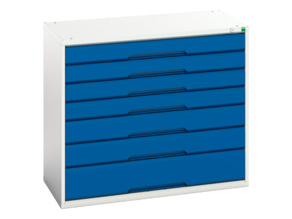 Verso Drawer Storage Cabinet with 7 Drawers. WxDxH: 1050X550X900mm Ral 7035/5010 _SKU-16925229.11