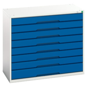 Verso Drawer Storage Cabinet with 8 Drawers. WxDxH: 1050X550X900mm Ral 7035/5010 _SKU-16925233.11