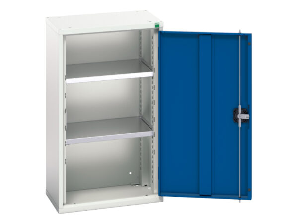Verso Wall Cupboard Storage with 2 Shelves. - WxDxH: 525X350X900mm Ral 7035/5010 _SKU-16926011.11