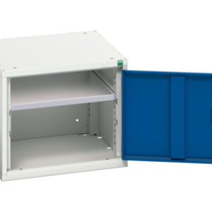 Heavy Duty Shelf Cupboard Storage - Verso Shelf Cupboard Storage with 1 Shelf. WxDxH: 525X550X450mm Ral 7035/5010 _SKU-16926030.11
