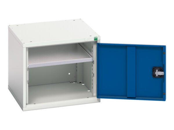 Heavy Duty Shelf Cupboard Storage - Verso Shelf Cupboard Storage with 1 Shelf. WxDxH: 525X550X450mm Ral 7035/5010 _SKU-16926030.11