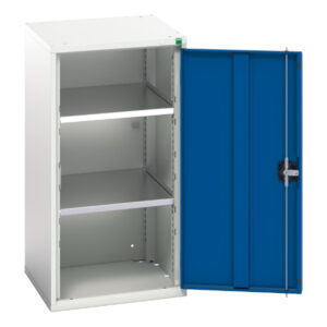 Verso Shelf Cupboard Storage with 2 Shelves. WxDxH: 525X550X1000mm Ral 7035/5010 _SKU-16926059.11