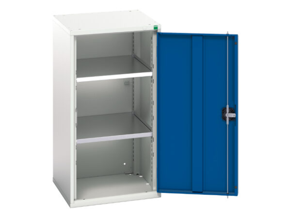 Verso Shelf Cupboard Storage with 2 Shelves. WxDxH: 525X550X1000mm Ral 7035/5010 _SKU-16926059.11