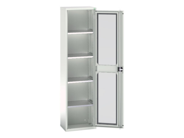 Verso Window Door Cupboard Storage with 4 Shelves. WxDxH: 525X350X2000mm Ral 7035 _SKU-16926073.16