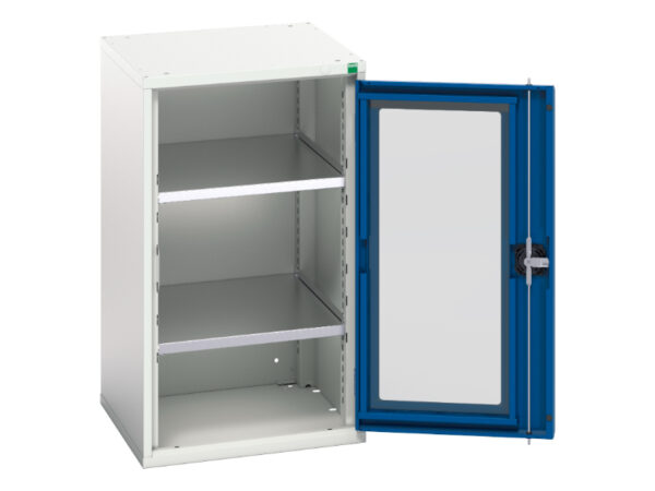 Bott Window Storage Cabinet - Verso Window Door Cupboard Storage with 2 Shelves. WxDxH: 525X550X900mm Ral 7035/5010 _SKU-16926075.11