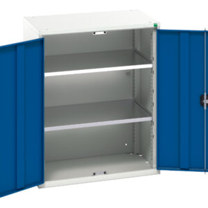 Verso Shelf Cupboard Storage - Verso Shelf Cupboard Storage with 2 Shelves. WxDxH: 800X550X1000mm Ral 7035/5010 _SKU-16926159.11