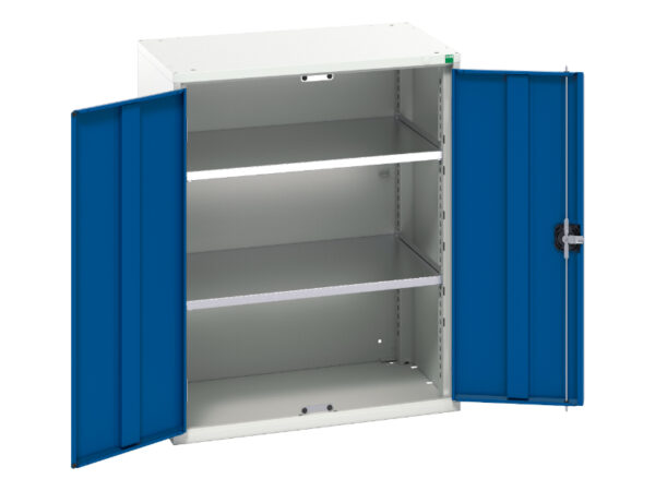 Verso Shelf Cupboard Storage - Verso Shelf Cupboard Storage with 2 Shelves. WxDxH: 800X550X1000mm Ral 7035/5010 _SKU-16926159.11