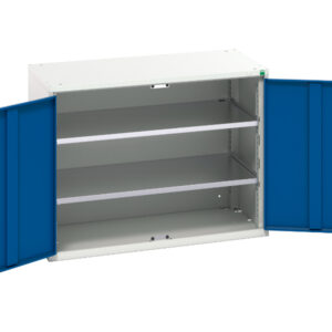 Bott Verso Shelf Cupboard Storage - with 2 Shelves. WxDxH: 1050X550X800mm Ral 7035/5010 _SKU-16926238.11