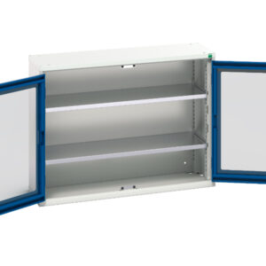 Verso Window Door Cupboard Storage - with 2 Shelves. WxDxH: 1050X350X800mm Ral 7035/5010 _SKU-16926270.11