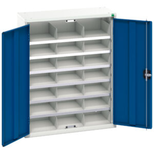 Verso Compartment Cupboard Storage with 21 Compartments. WxDxH: 800X350X1000mm Ral 7035/5010 _SKU-16926402.11