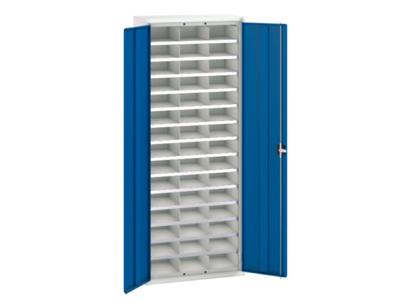 Verso Compartment Cupboard Storage with 45 Compartments. WxDxH: 800X350X2000mm Ral 7035/5010 _SKU-16926403.11