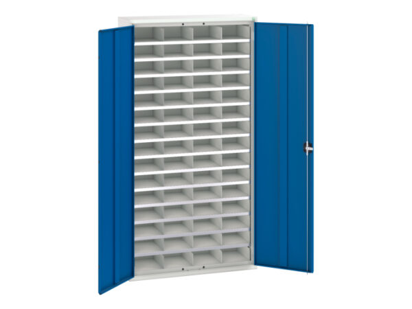 Verso Compartment Cupboard Storage with 60 Compartments. WxDxH: 1050X350X2000mm Ral 7035/5010 _SKU-16926503.11