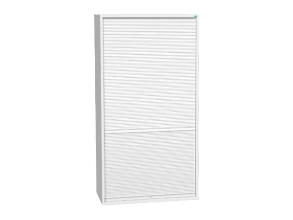 Verso Roller Shutter Cupboard Storage with 3 Shelves. WxDxH: 1050X550X2000mm Ral 7035 _SKU-16926700.16