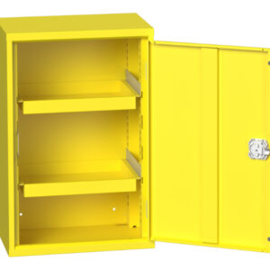 Yellow Hazardous Storage Cabinet Cupboard Storage - Verso Hazardous Substance Cupboard Storage with 2 Trays. WxDxH: 525X350X800mm Ral 1023 _SKU-16926790. 12