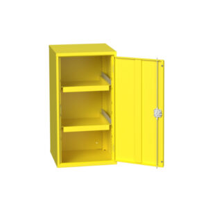 Flammable Storage Cupboard Storage - Verso Hazardous Substance Cupboard Storage with 2 Trays. WxDxH: 525X550X1000mm Ral 1023 _SKU-16926791. 12