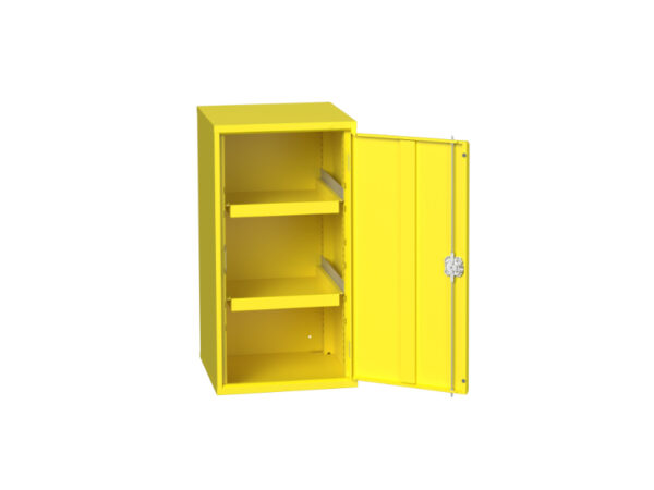 Flammable Storage Cupboard Storage - Verso Hazardous Substance Cupboard Storage with 2 Trays. WxDxH: 525X550X1000mm Ral 1023 _SKU-16926791. 12