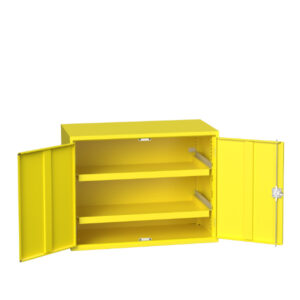 Hazardous Coshh Cupboard Storages - Verso Hazardous Substance Cupboard Storage with 2 Trays. WxDxH: 1050X550X800mm Ral 1023 _SKU-16926794. 12