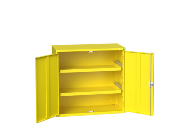Hazardous Substance Storage - Verso Hazardous Substance Cupboard Storage with 2 Trays. WxDxH: 1050X550X1000mm Ral 1023 _SKU-16926795. 12