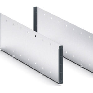 Bott Verso Steel Dividers for Drawers - Verso Adjustable Metal Divider Kit 3 Compartment for Storage Cabinet - WxDxH: 525X550X175mm Galvanised Steel _SKU-16926801.51
