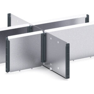 Verso Metal Dividers - Verso Adjustable Metal Divider Kit 6 Compartment for Storage Cabinet - WxDxH: 525X550X175mm Galvanised Steel _SKU-16926803.51