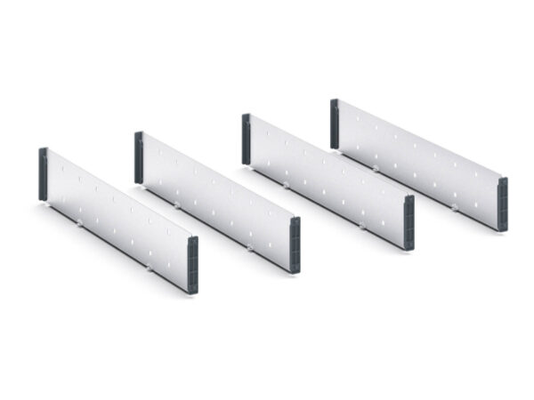 Bott Storage Cabinet Drawer Dividers - Verso Adjustable Metal Divider Kit 5 Compartment for Storage Cabinet - WxDxH: 800X550X100/125mm Galvanised Steel _SKU-16926820.51